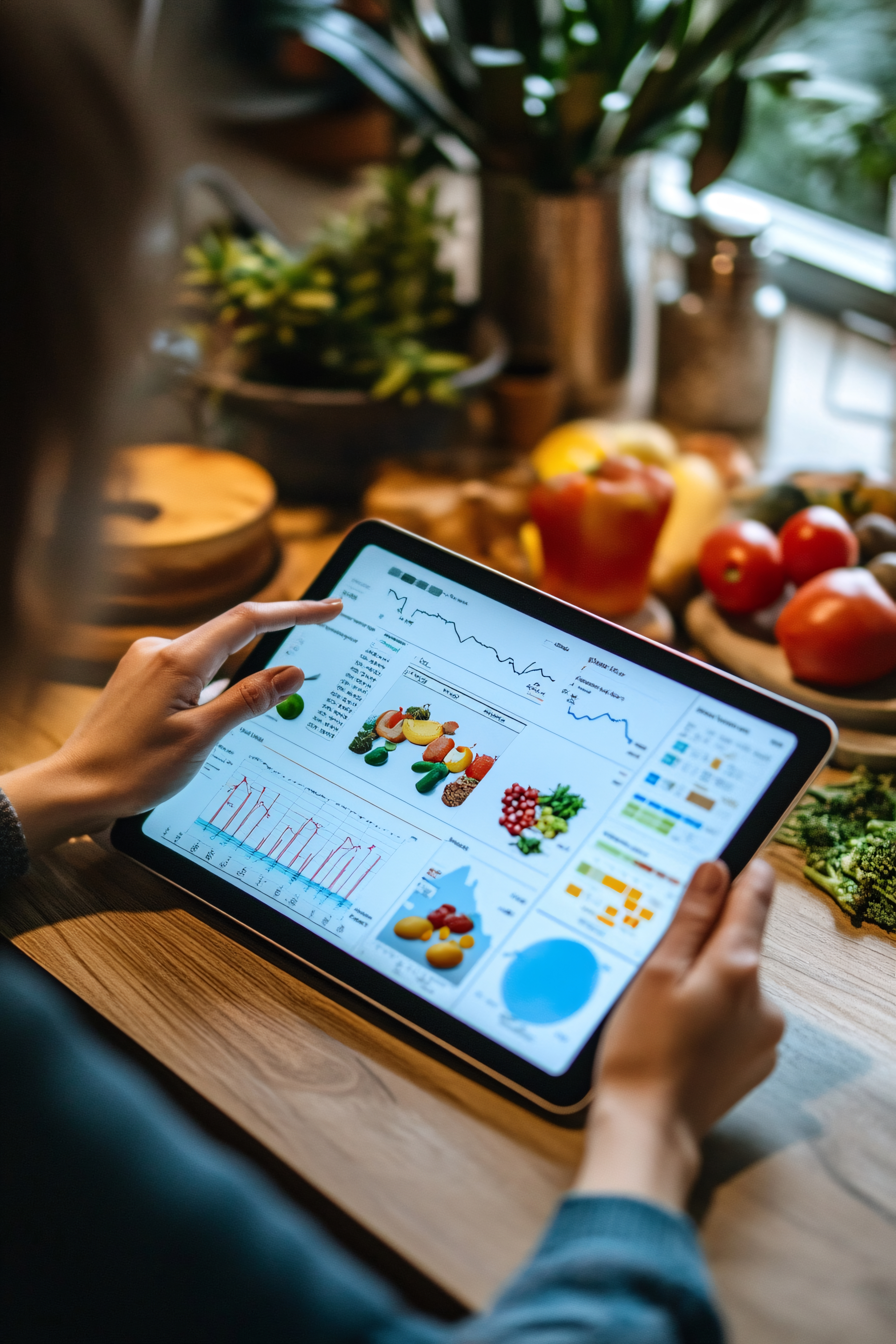 Tablet analytics dashboard