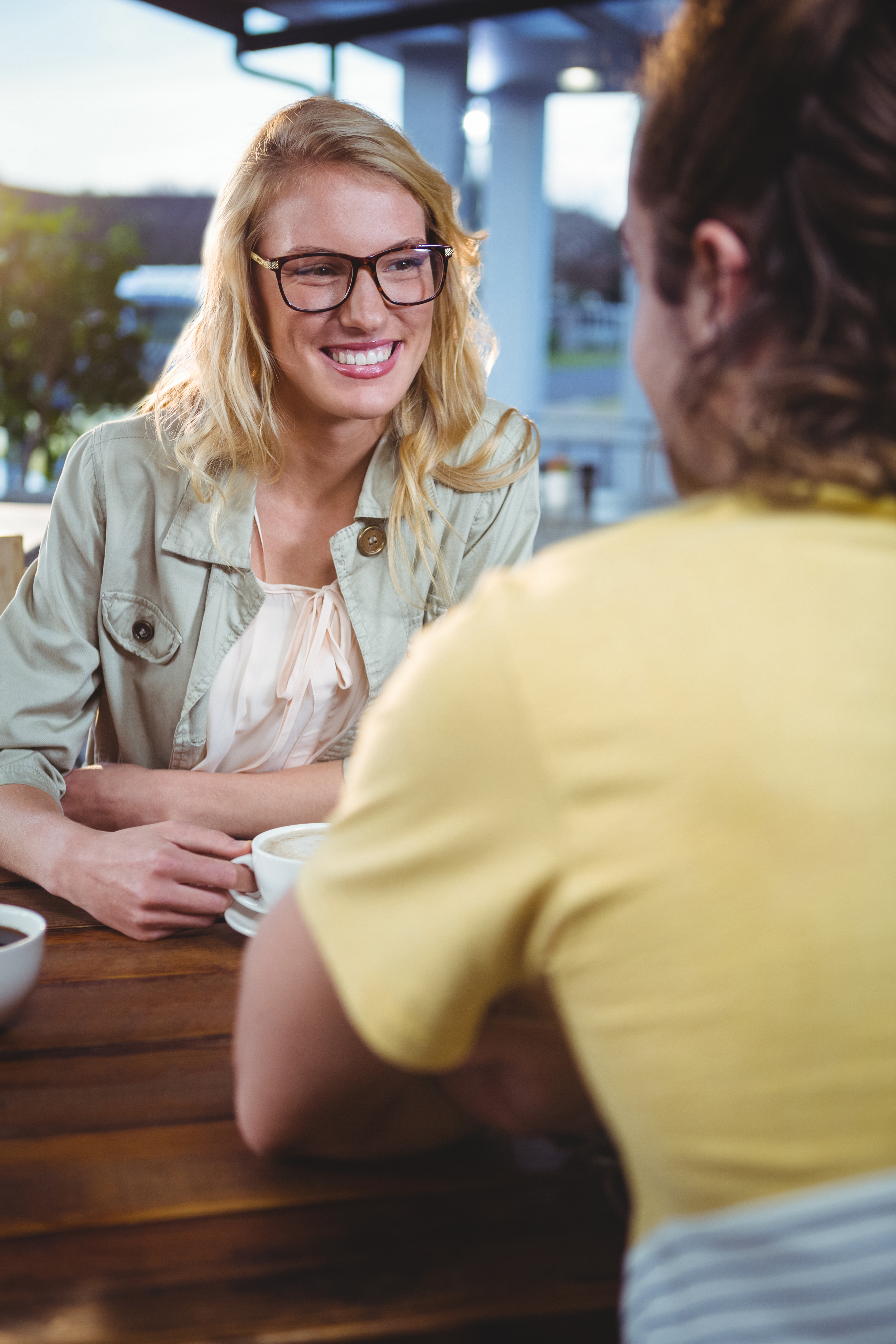 Guests having coffee