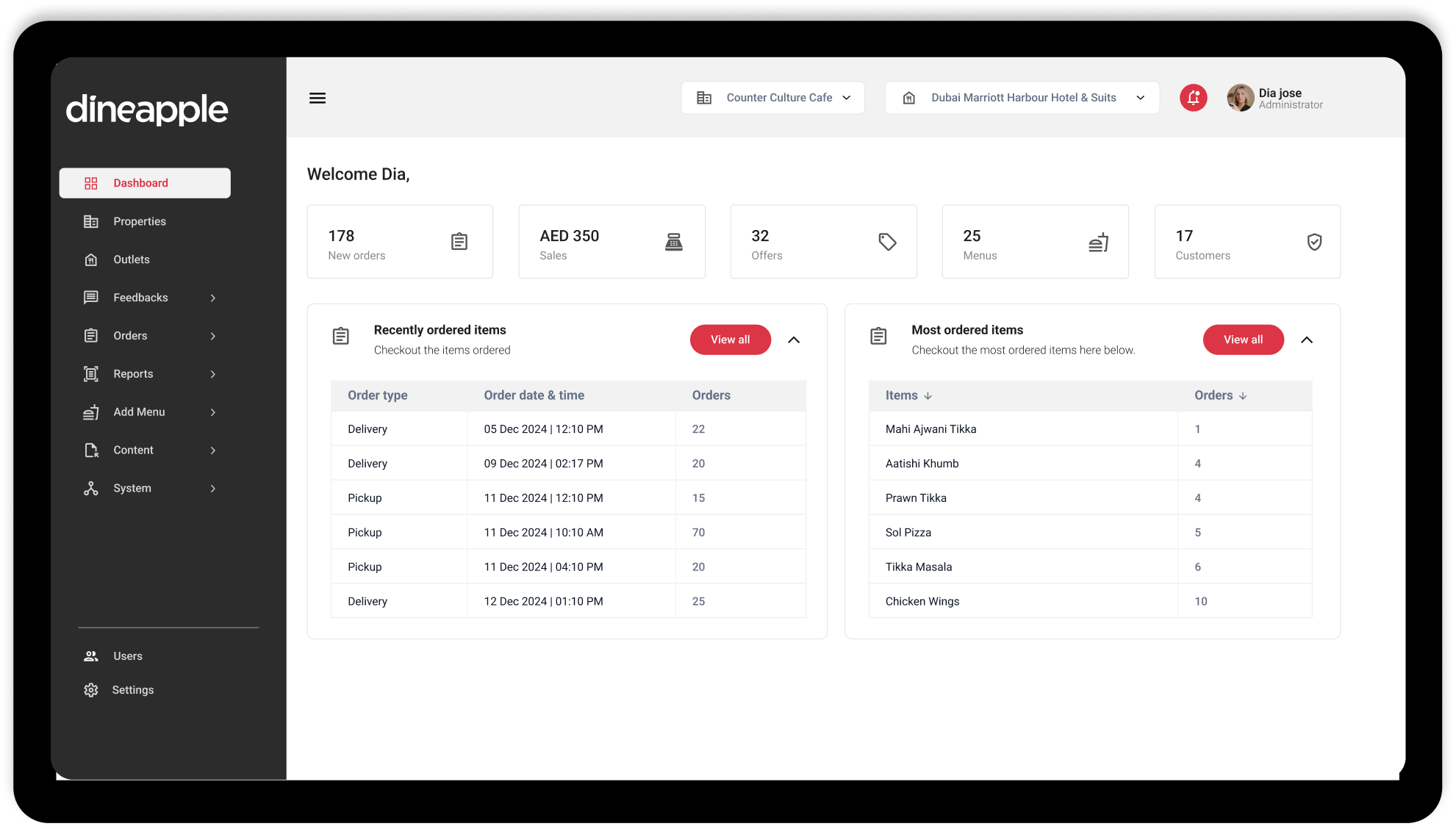 Dineapple operations platform preview
