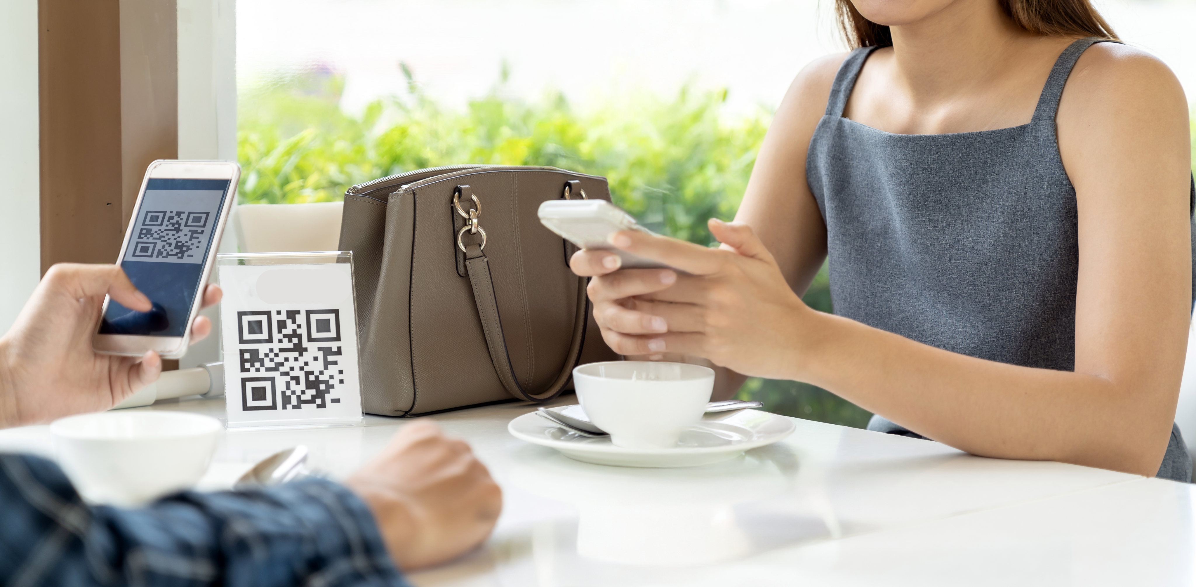 Guests using Dineapple in a hospitality setting