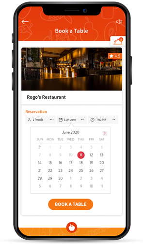 A customized table reservation module that can be easily plugged in to any hotel/dining website allowing the end user to experience a seamless booking journey.