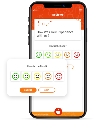 Dineapple provides a very simple interface to guests to mark their feedback and in turn provide a detailed dashboard for managers to review and act on them seamlessly.